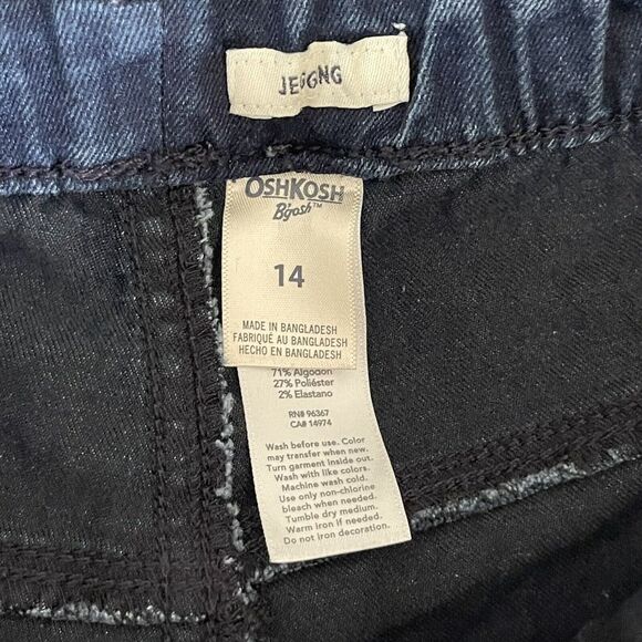 Big Girls Jeggings Size 14 Blue Pull On Pants OSHKOSH - Picture 13 of 15